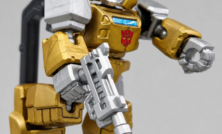 Blokees Transformers Wave 1 Brilliant Bumblebee Figure Hero Shot